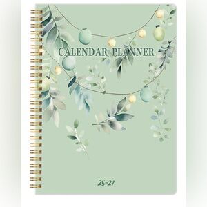 Green Calendar Planner 2025 - 27